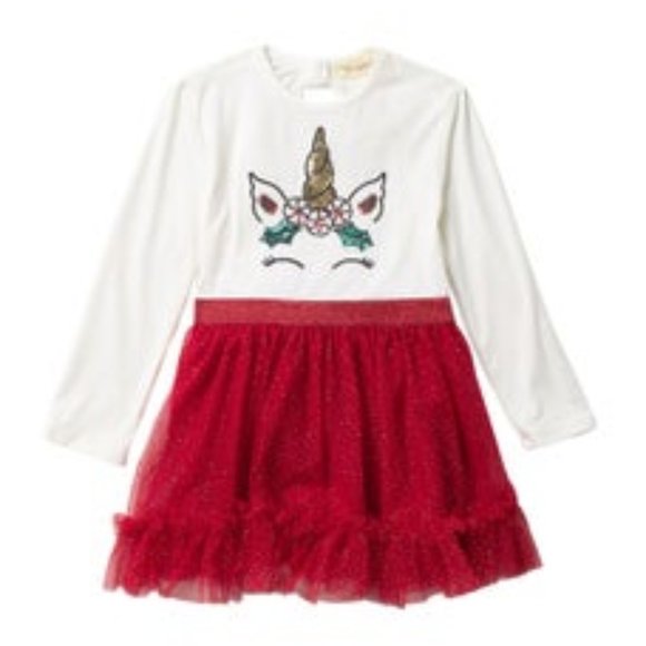 christmas unicorn dress